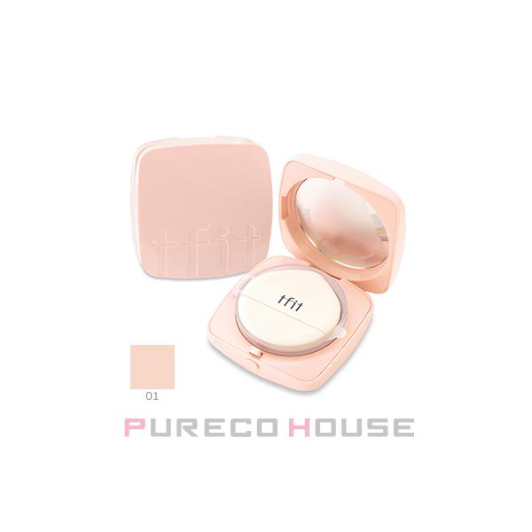 tfit (ティーフィット) ベース フィット トーン アップ サン クッション 12g SPF50+・PA++++ #01 ピュア ピーチ
