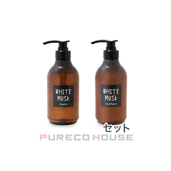 John's Blend (ジョンズ ブレンド) WHITE MUSK ホワイトムスク シャンプー 480ml + コンディショナー モイスト 480g 【セット】