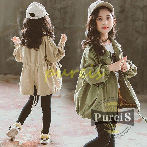子供服 女の子 子供コート トレンチコート スプリングコート アウター 長袖 春秋 春コート ジャケット ロングコート キッズコート 防風 おしやれ 可愛い 通学着 Kan0919 Tz18 プレイスストア 通販 Yahoo ショッピング