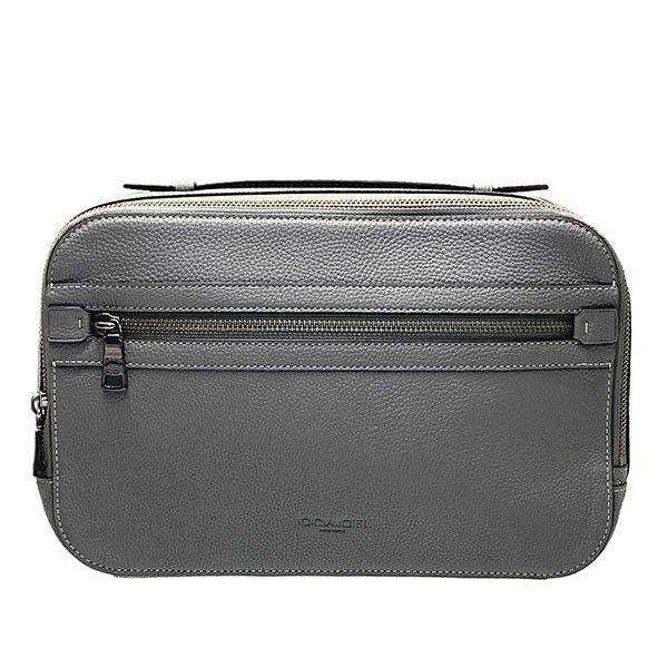 送料無料 コーチ ポーチ メンズ 全品ポイント2倍 Coach セカンドバッグ 小物 レザー アカデミー トラベル ケース Hgr ヘザーグレー Hgr Purely Shop 通販 Yahoo ショッピング