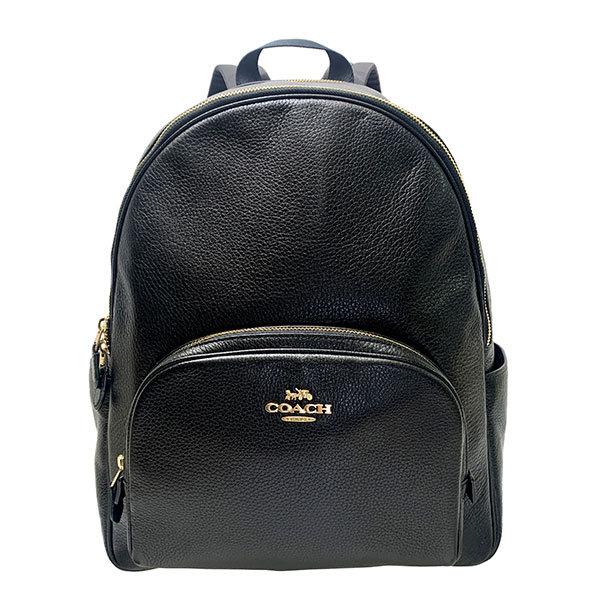 ✨美品✨COACH レザー リュック 2層 大容量 ブラック 5669 COACH 国内発送 コーチ バッグ レディース リュック サック
