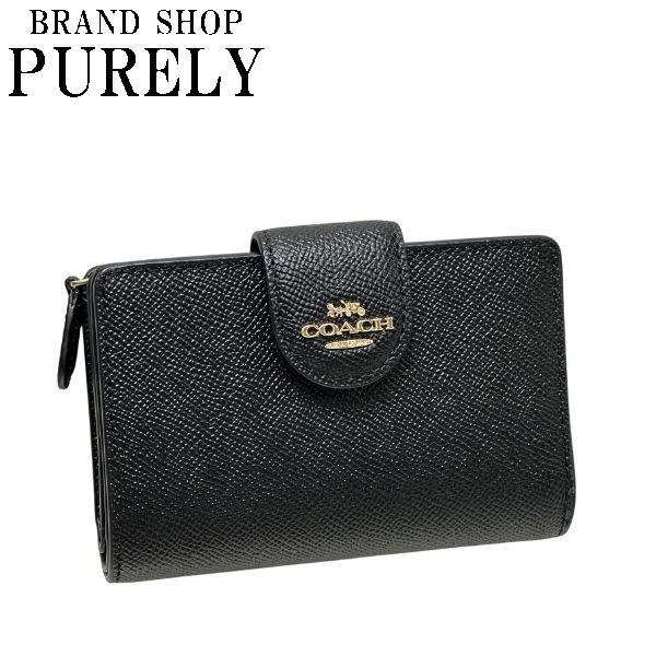 COACH（コーチ） 国内発送 財布 レディース 折り財布 クロスグレイン