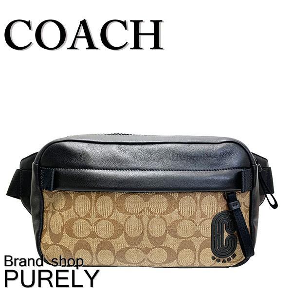コーチ バッグ メンズ 全品ポイント5倍 Coach ボディバッグ シグネチャー エッジ ベルト バッグ 918 Qbtn2 タン 918 Qbtn2 0407 Purely Shop 通販 Yahoo ショッピング