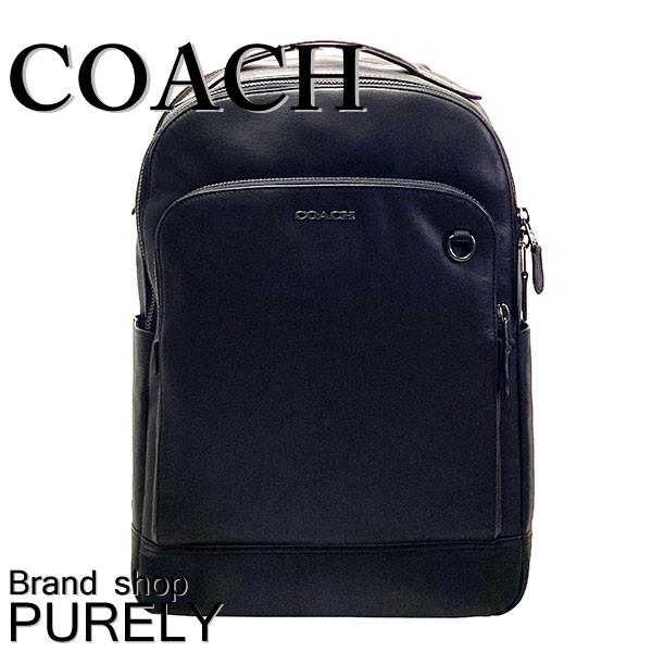 コーチ バッグ メンズ 全品ポイント5倍 Coach リュックサック スムース レザー グラハム バックパック 939 Qb Bk ブラック 939 Qbbk 0602 Purely Shop 通販 Yahoo ショッピング