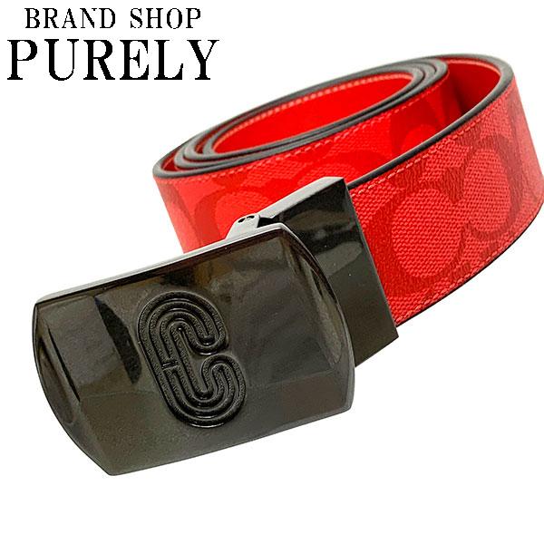 コーチ ベルト メンズ COACH シグネチャー プラーク バックル