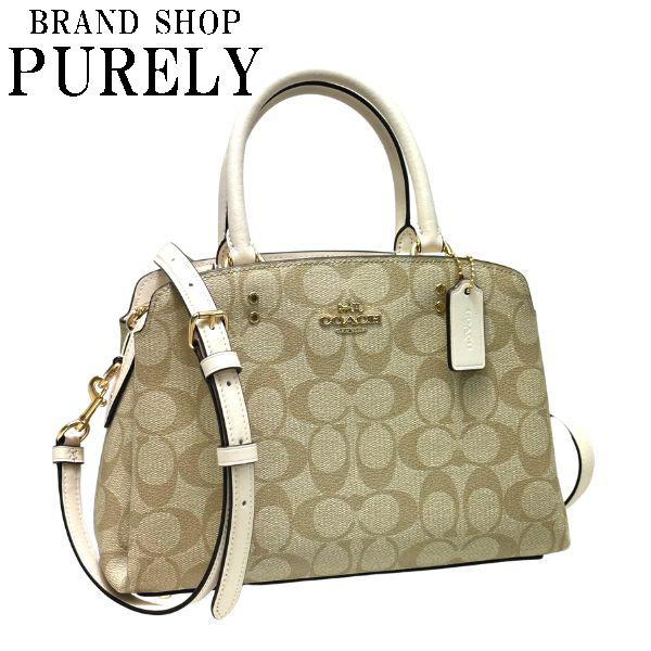 コーチ バッグ レディース 全品ポイント2倍 Coach トートバッグ シグネチャー ミニ リリー キャリーオール Imdqc ライトカーキ チョーク Imdqc 0714 Purely Shop 通販 Yahoo ショッピング