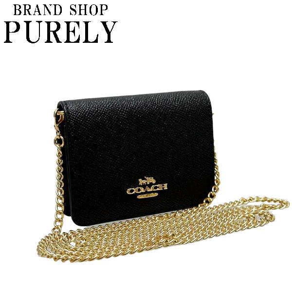 COACH 国内発送 コーチ 財布 レディース ポーチ チェーン ミニ  