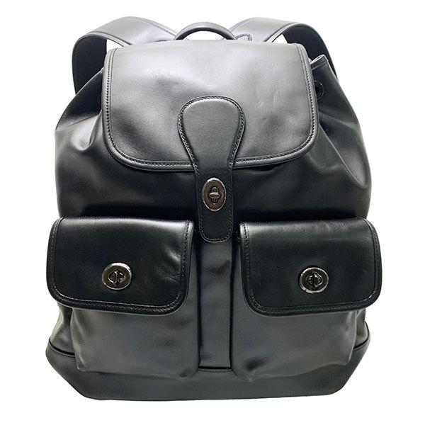 【極美品】COACH ビリー レザー リュック バッグパック A4収納可 黒 COACH - 【極美品】COACH ビリー レザー リュック バッグパック