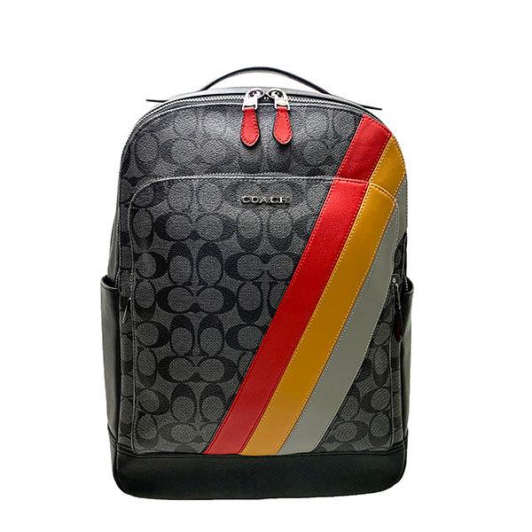 コーチ バッグ メンズ 全品ポイント5倍 Coach リュックサック シグネチャー ダイアゴナル ストライプ グラハム バックパック C1363 Qba5f チャコールマルチ C1363 Qba5f Purely Shop 通販 Yahoo ショッピング