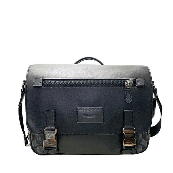 コーチ バッグ メンズ 全品ポイント5倍 Coach ショルダーバッグ シグネチャー トラック メッセンジャー C2793 Qbmi5 チャコール ブラック C2793 Qbmi5 Purely Shop 通販 Yahoo ショッピング