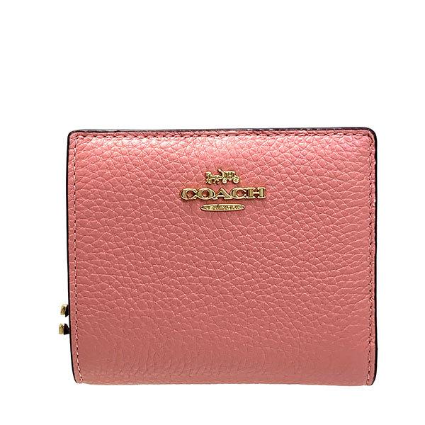 コーチ 財布 レディース 全品ポイント2倍 Coach 折り財布 ペブルド レザー スナップ ウォレット C2862 Imsel ライトブラッシュ C2862 Imsel Purely Shop 通販 Yahoo ショッピング