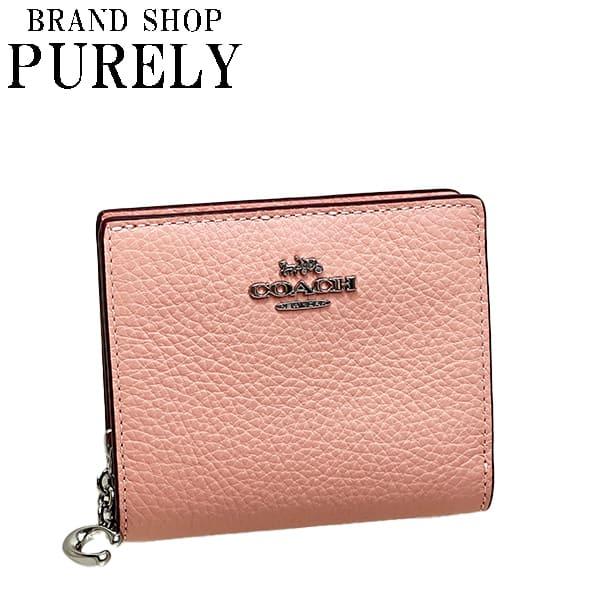 COACH コーチ スナップ ウォレット 二つ折り財布 C2862 レザー ブラック  レディース【中古】 COACH - COACH コーチ スナップ ウォレット 二つ折り財布 C2862 レザー