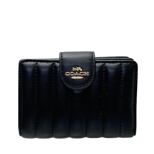 COACH コーチ 財布 レディース 折り財布 リニア キルティング 