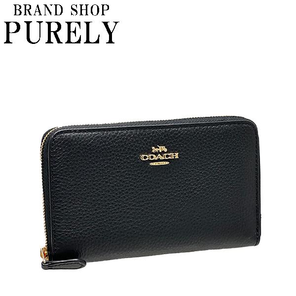 COACH コーチ 財布 レディース 折り財布 ペブルド レザー ミディアム 
