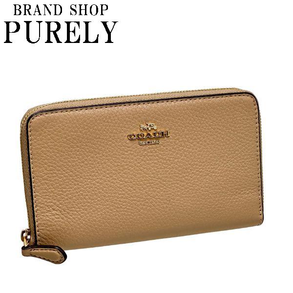 COACH コーチ 財布 レディース 折り財布 ペブルド レザー ミディアム 