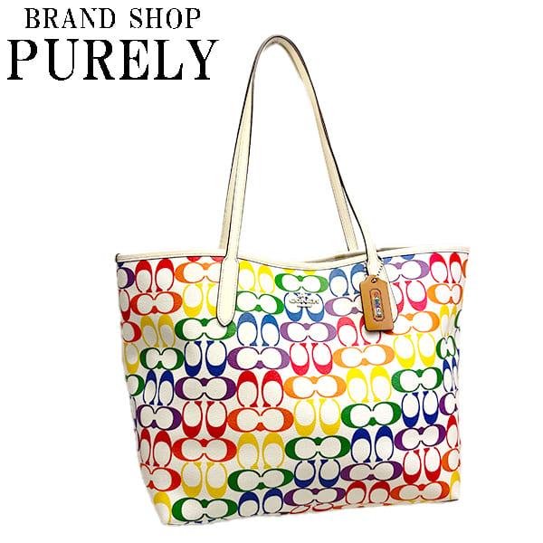 美品✨ COACH コーチ トートバッグ 26 スワッガー タイダイ レインボー 公式】COACH – コーチ | カーゴ トート バッグ 26・レインボー タイ