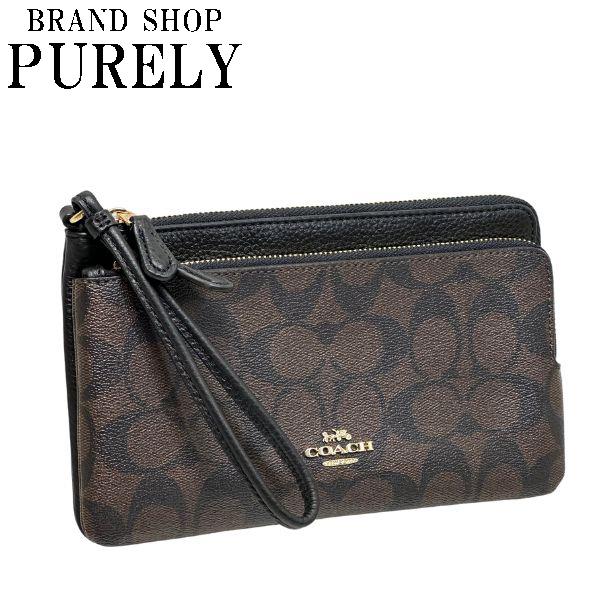 コーチ 財布 レディース COACH シグネチャー ダブル ジップ ウォレット