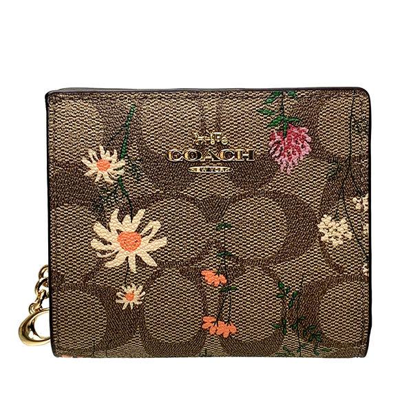 【2021年新作☆COACH】完売品！新品！大人気！ワイルドフラワー！折り財布！ COACH（コーチ） 国内発送 財布 レディース 折り財布 シグネチャー