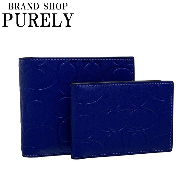 コーチ 財布 メンズ COACH 折り財布 シグネチャー レザー 3IN1