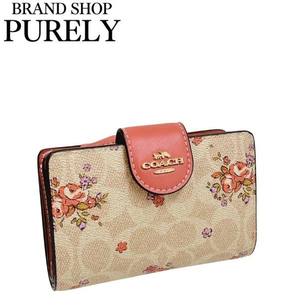COACH 国内発送 コーチ 財布 レディース 折り財布 シグネチャー  