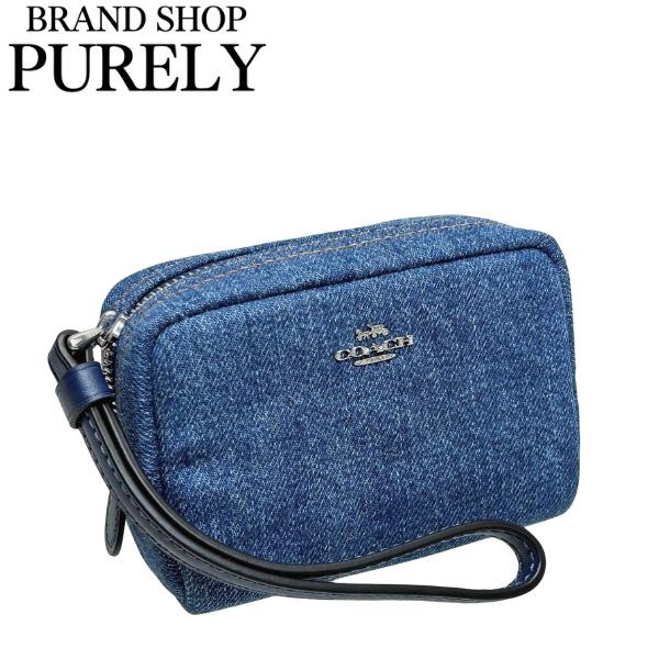 COACH（コーチ） 国内発送 ポーチ レディース 小物入れ デニム ポーチ