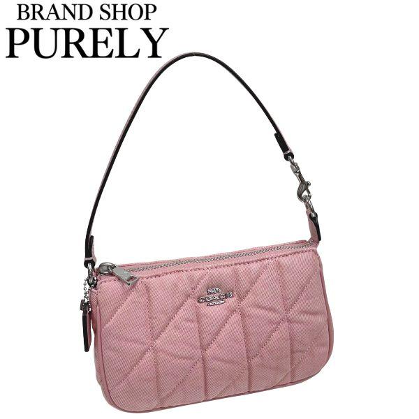 国内発送 コーチ ポーチ レディース COACH 小物 キルティング デニム ノリータ ハンドルポーチ CBK58 SVY2V バレリーナ×カーネーション COACH（コーチ） 国内発送 ポーチ レディース 小物 キルティング