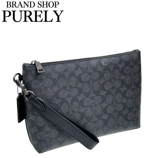 COACH 国内発送 コーチ ポーチ メンズ セカンドバッグ シグネチャー