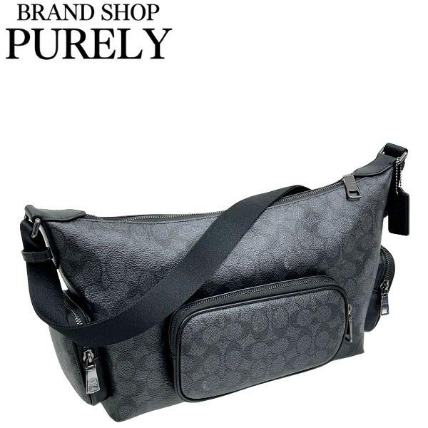 【美品】COACH ブラック×グレー　ボディバッグ COACH（コーチ） 国内発送 ショルダーバッグ バッグ メンズ バッグ