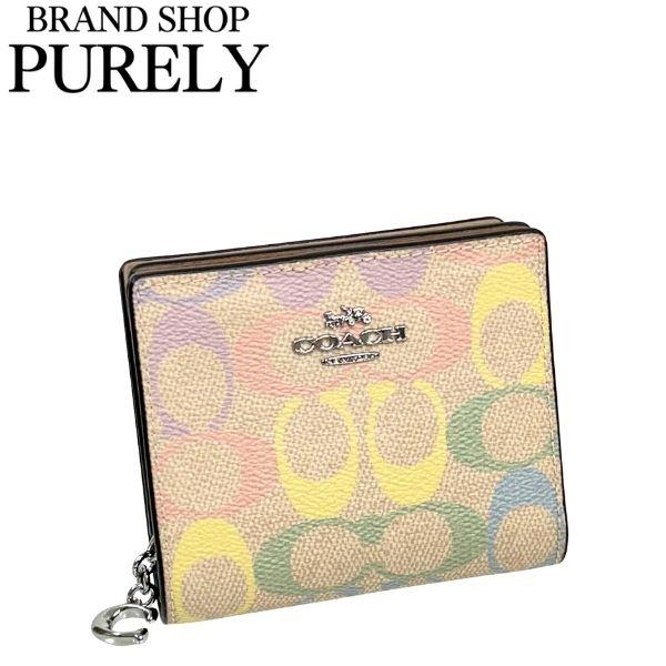 【COACH】コーチ レインボー シグネチャー 折り財布 COACH（コーチ） 国内発送 財布 レディース 折り財布 レインボー