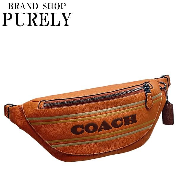 COACH ストライプ ボディバッグ　メンズ COACH（コーチ） 国内発送 バッグ メンズ ボディバッグ レザー