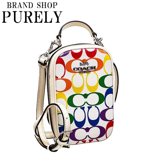 COACH コーチ バッグ レディース ショルダーバッグ レインボー  