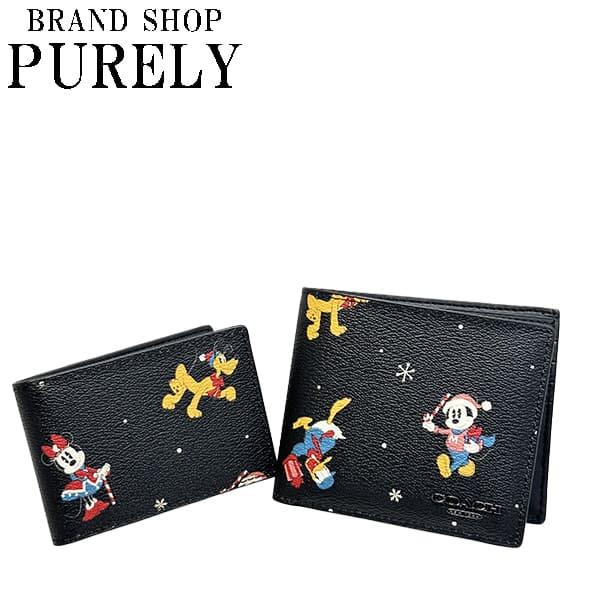 コーチDISNEY X COACH3 In 1 /ホリデープリント 二つ折り財布 COACH（コーチ） 国内発送 財布 メンズ 折り財布 ユニセックス DISNEY