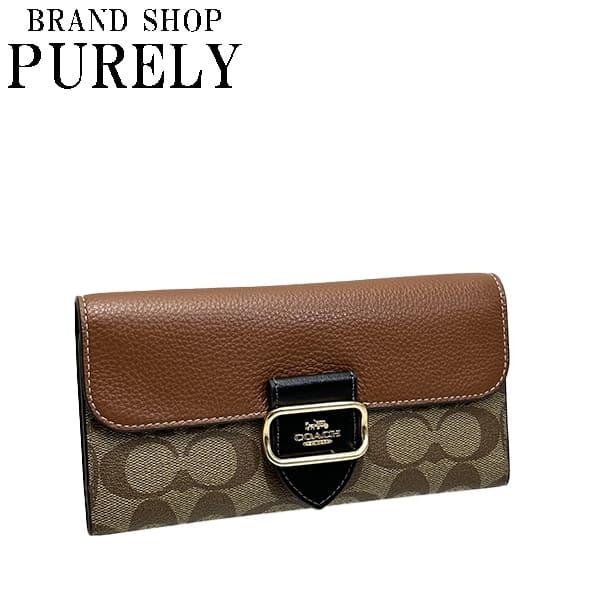 COACH（コーチ） 国内発送 財布 レディース 長財布 カラーブロック