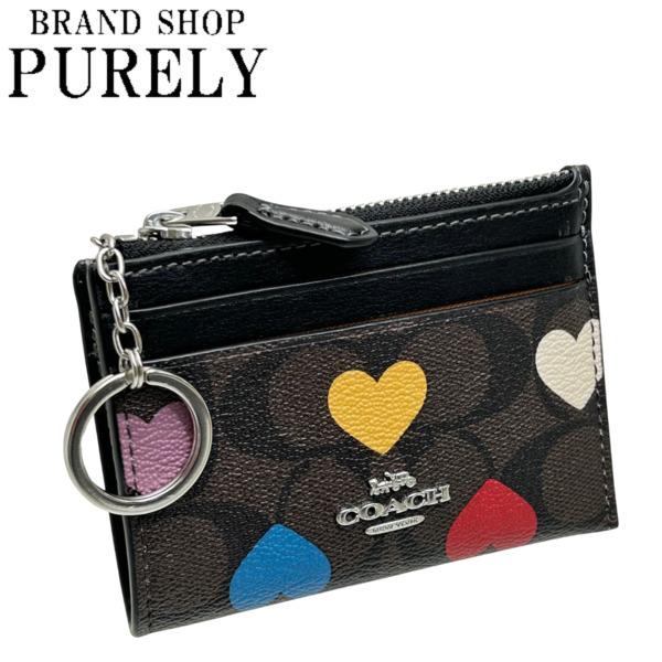 COACH コーチ 財布 レディース コインケース シグネチャー ハート 