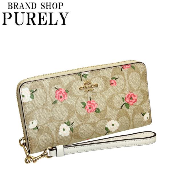 COACH コーチ 財布 レディース 長財布 シグネチャー フローラル