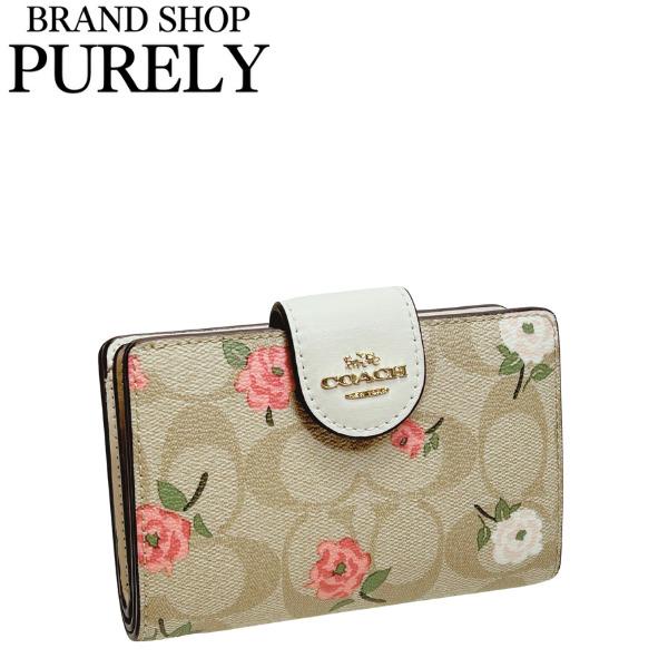 COACH（コーチ） 財布 レディース 折り財布 シグネチャー フローラル