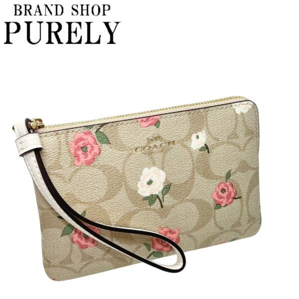 COACH（コーチ） ポーチ レディース 小物入れ シグネチャー フローラル