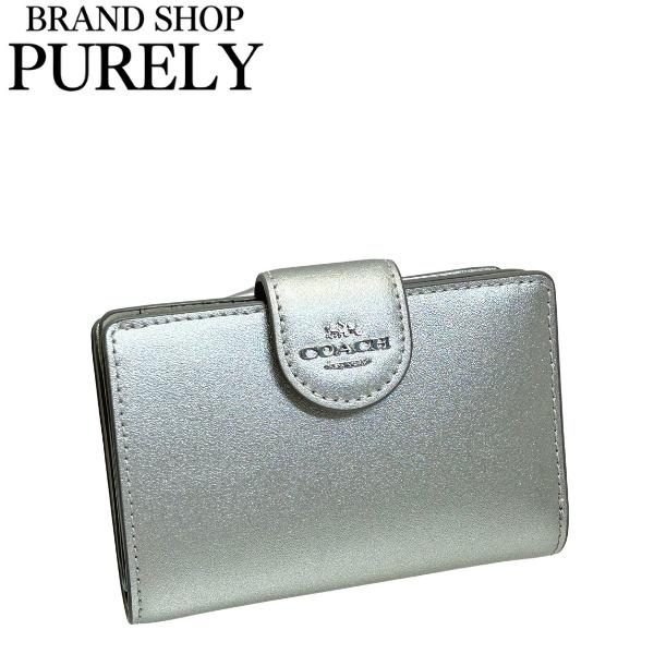 COACH コーチ 財布 レディース 折り財布 レザー ミディアム コーナー  