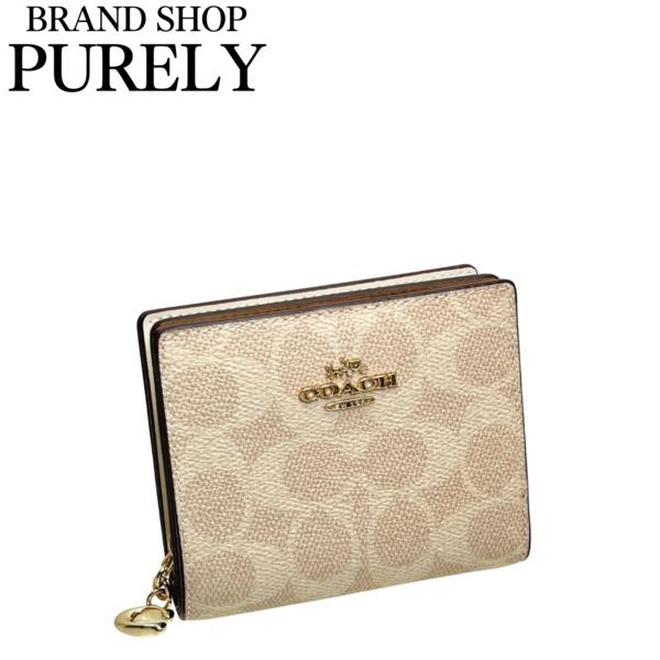 新品　COACH　今月のご奉仕価格！　折り財布　スナップウォレット　正規品 COACH 国内発送 コーチ 財布 レディース 折り財布 シグネチャー