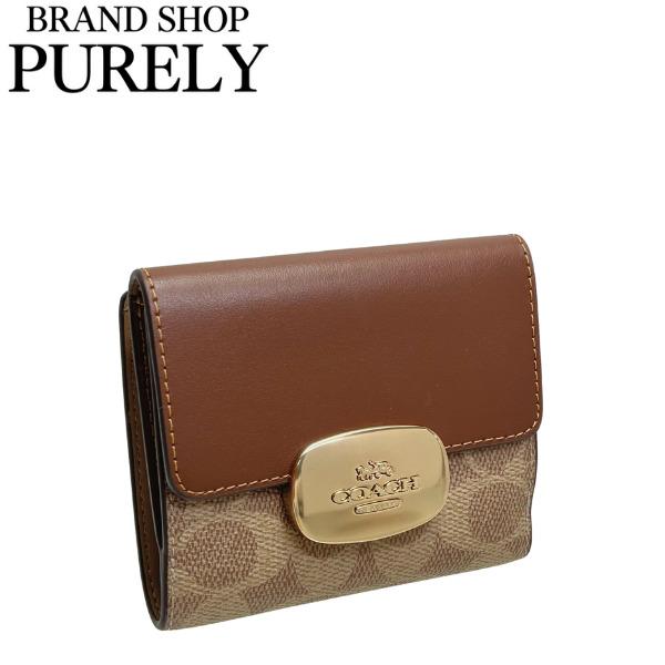 新品☆COACH (コーチ) 折り財布　ブラウン　シグネチャー レザー コーチ COACH 財布 （ブラウン） -ファッション通販 FASHION WALKER