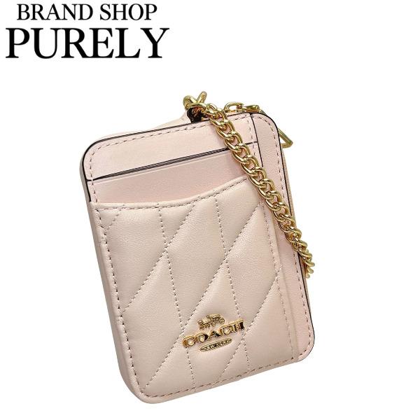 COACH コーチ 財布 レディース コインケース レザー キルティング 