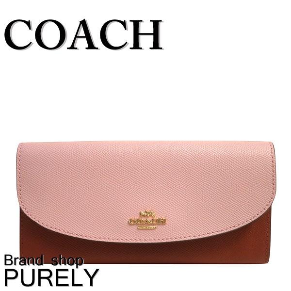 COACH 国内発送 コーチ 財布 レディース カラーブロック クロス