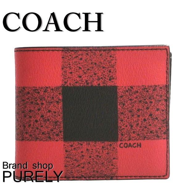 コーチ 財布 メンズ 全品ポイント5倍 Coach バッファローチェック 3in1 ウォレット 折り財布 F Qbrem レッドマルチ 小銭入れなし F Qbrem Purely Shop 通販 Yahoo ショッピング