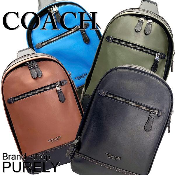 【COACH】コーチ グラハム ボディバッグ F37598 カーフ 黒 メンズ COACH 国内発送 コーチ バッグ メンズ ショルダーバッグ レザー