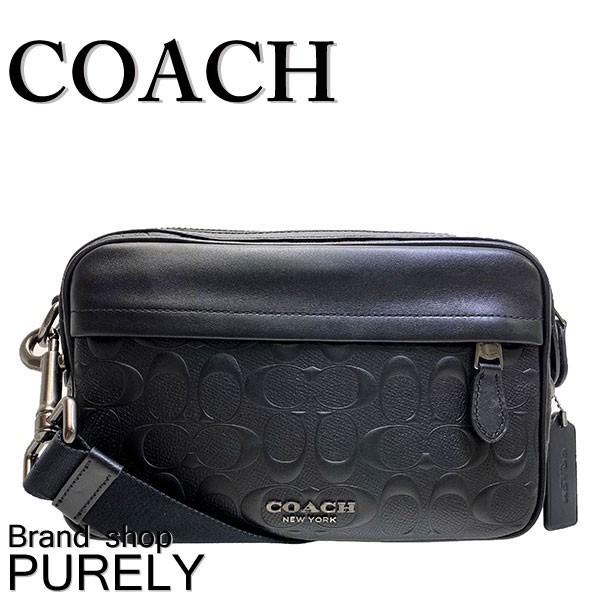 COACHバッグ ショルダーバッグ F50713 ブラック メンズ斜掛けバッグ