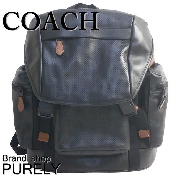 coach コーチ　リュック　バッグ　レザー　ブラック COACH 国内発送 コーチ バッグ メンズ バック パック パーフォレ