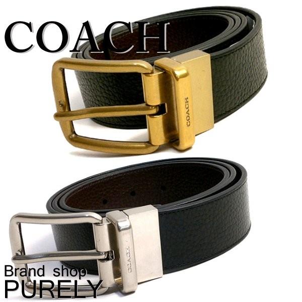 コーチ COACH ベルト メンズ ワイド ハーネス リバーシブル レザー