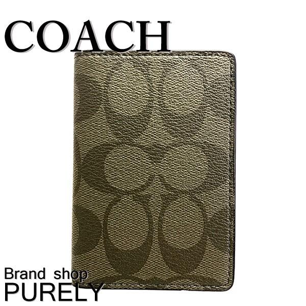【人気】COACH　コーチ　レザー　マネークリップ　パスケース　ブラウン COACH カードケース 「オンライン限定」マネー クリップ カード