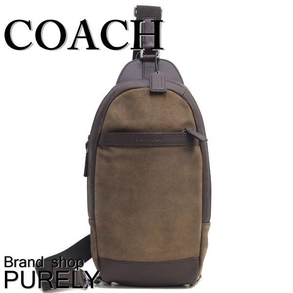 ⭐️SALE⭐ コーチ　ボディバッグ　スリングバッグ　キャムデン　茶色　シボ革 COACH（コーチ） 国内発送 バッグ ボディバッグ 斜め掛けバッグ