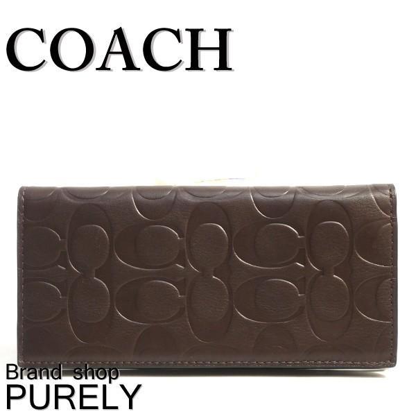 COACH（コーチ） 国内発送 財布 メンズ シグネチャー レザー ブレスト